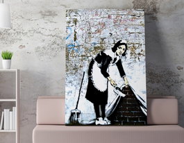 Wallity Lienzo Decorativo Banksy WY35 70 x 100 cm